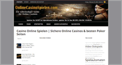 Desktop Screenshot of onlinecasinospielen.com